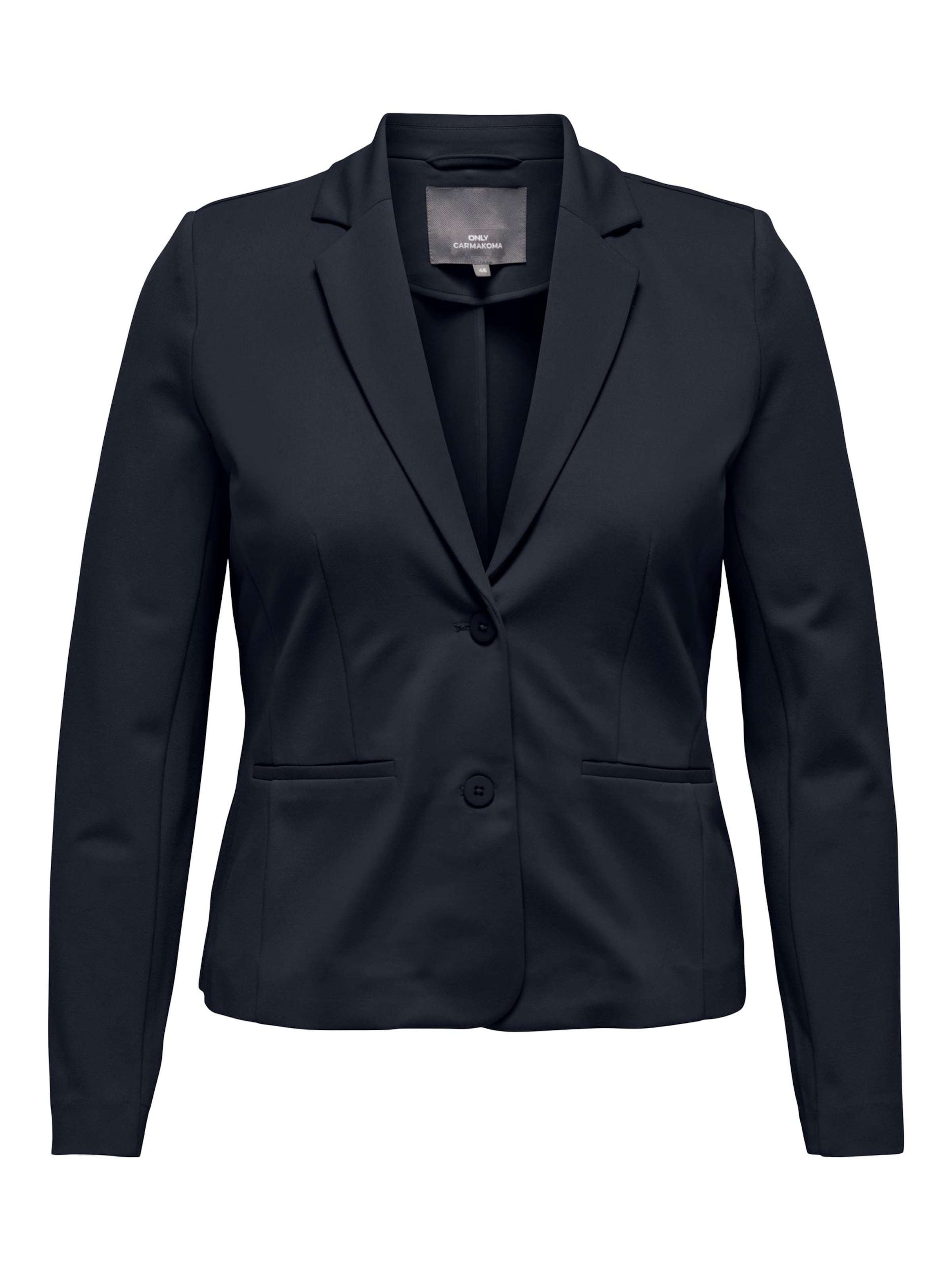 ONLY Carmakoma Blejzr 'Goldtrash' – modrá: přední strana