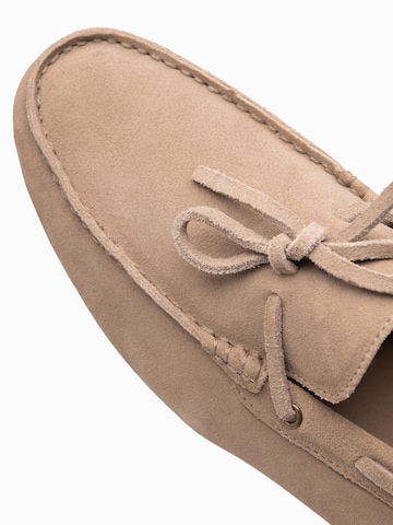Ombre Moccasins in Beige