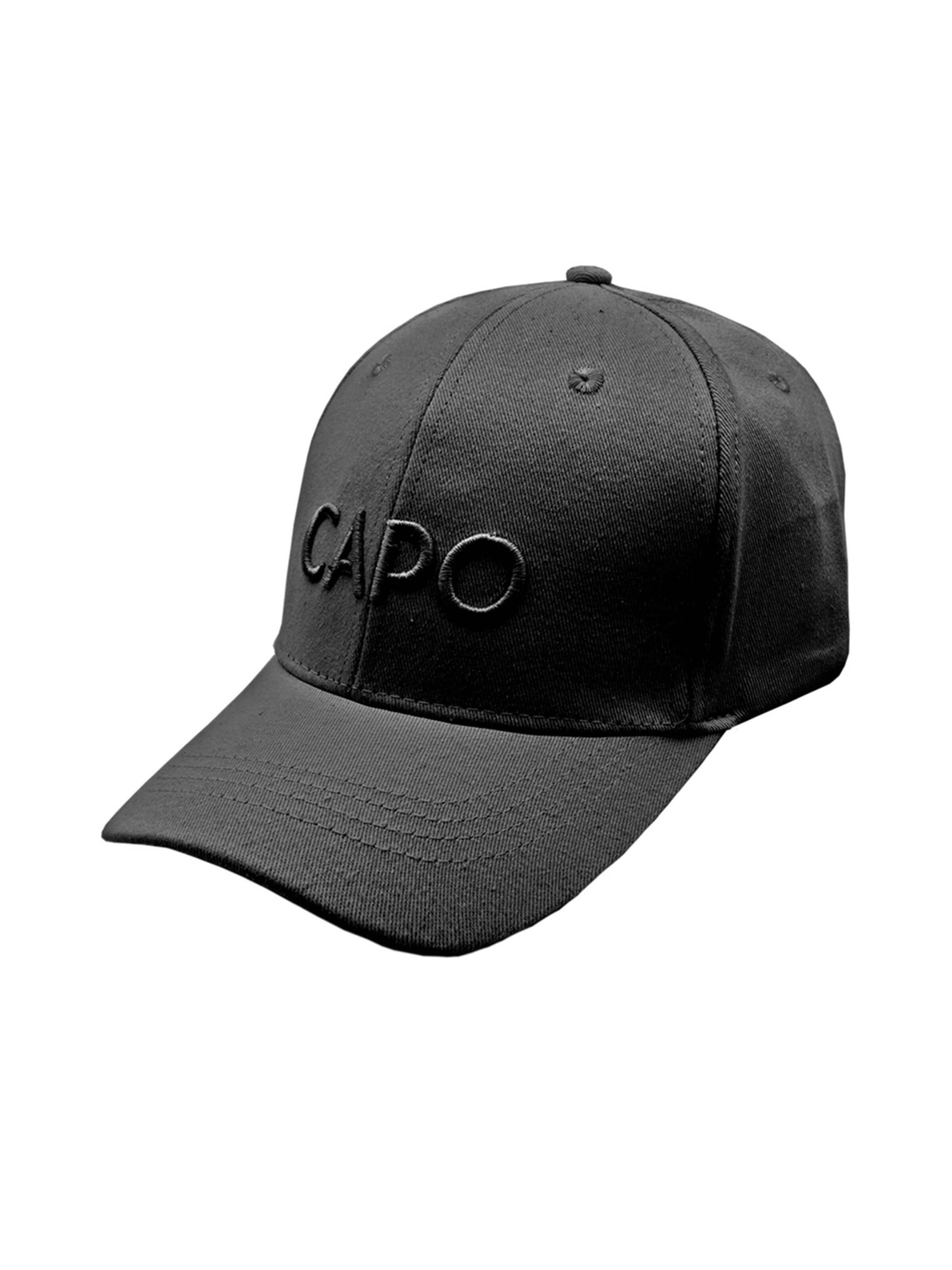 CAPO Cap in Black: front
