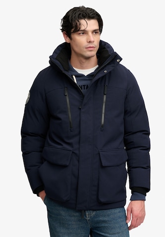 Superdry & Co Winter jacket 'City' in Blue: front