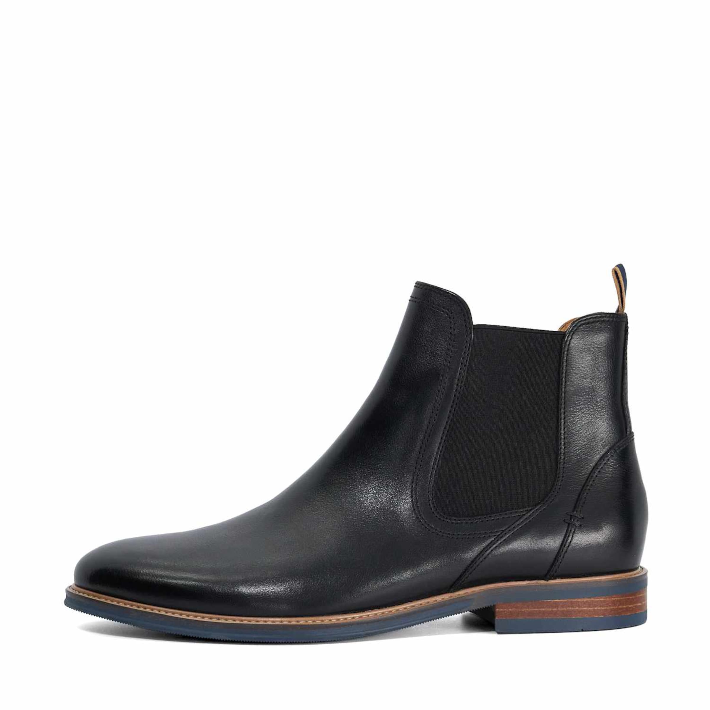 Dune LONDON Chelsea boots 'McKinley' in Zwart: voorkant