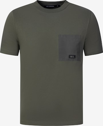 Karl Lagerfeld - Camiseta en verde: frente