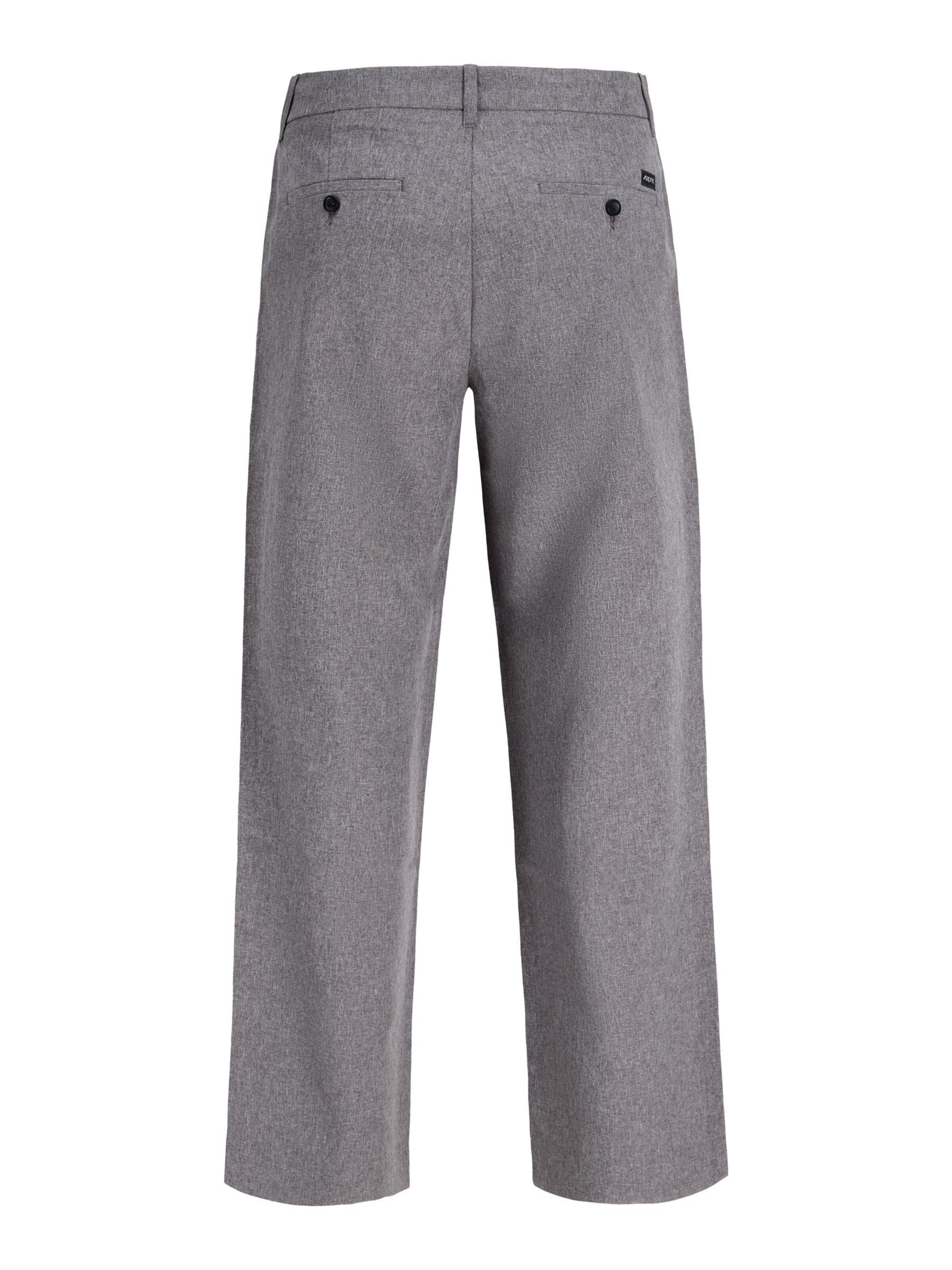 aprel Wide leg Pleat-Front Pants in Grey