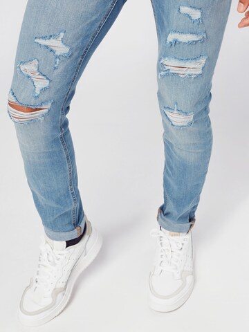 JACK & JONES - Skinny Calças de ganga 'Liam' em azul