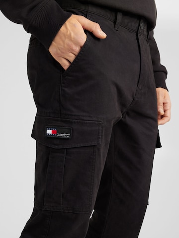 Coupe slim Pantalon cargo 'AUSTIN' Tommy Jeans en noir
