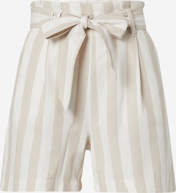 DeFacto Regular Pleat-Front Pants in Beige: front