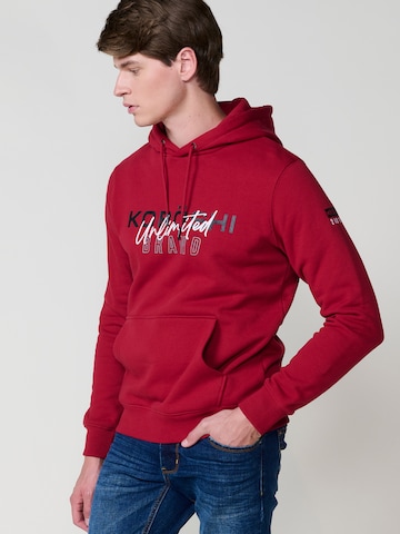 KOROSHI - Sweatshirt em vermelho