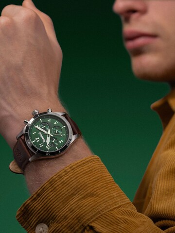 TIMBERLAND Analoog horloge in Groen: voorkant
