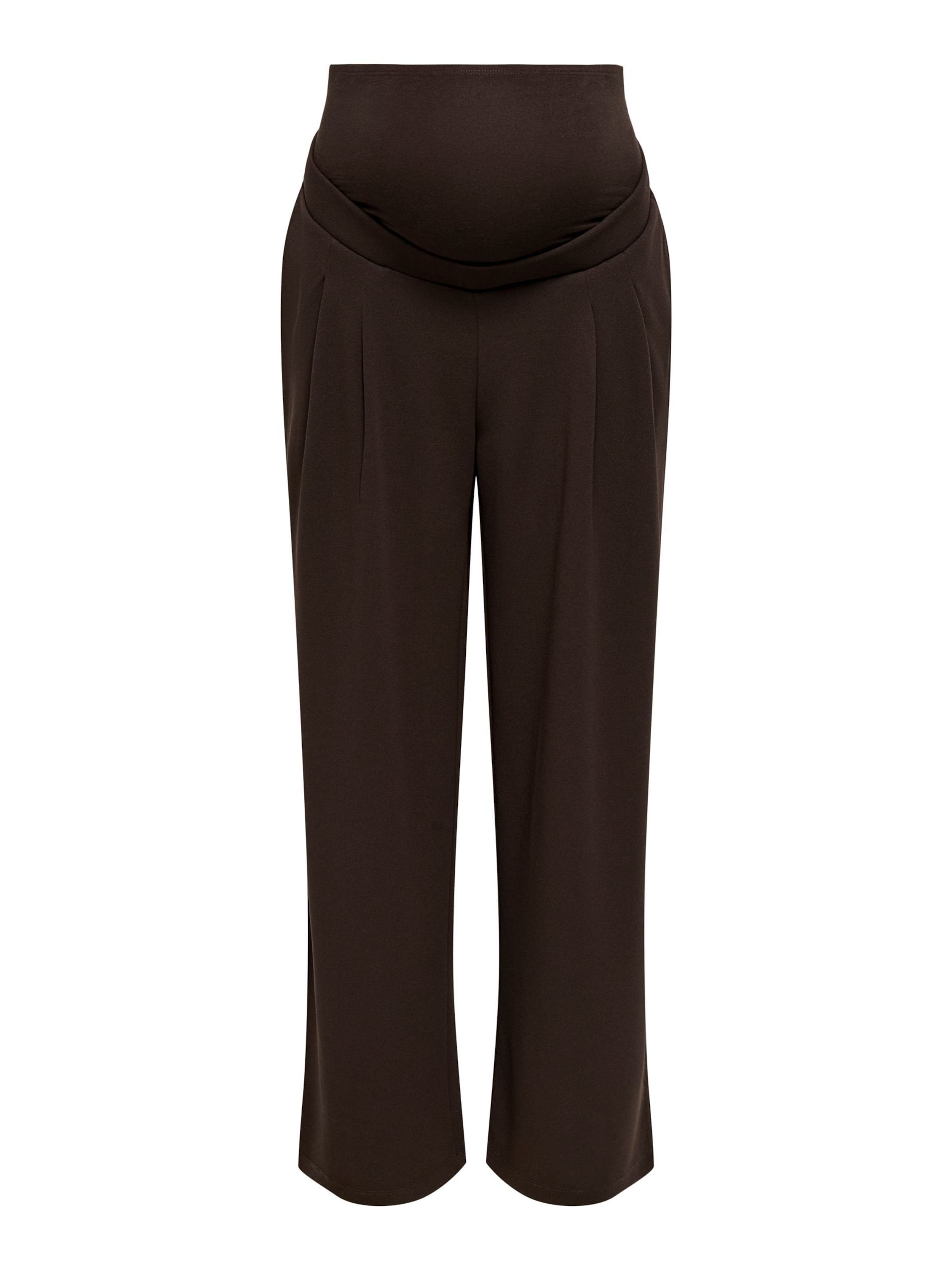 Wide Leg Pantalon à pince 'OLMBang' Only Maternity en marron