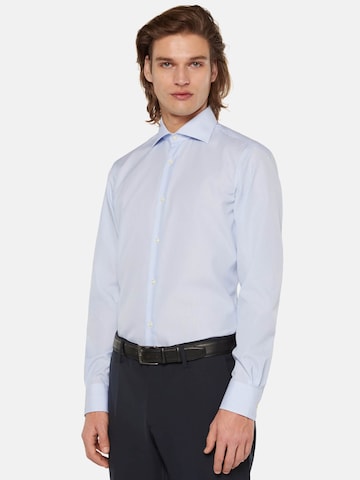 Boggi Milano Slim fit Business shirt in Blue: front