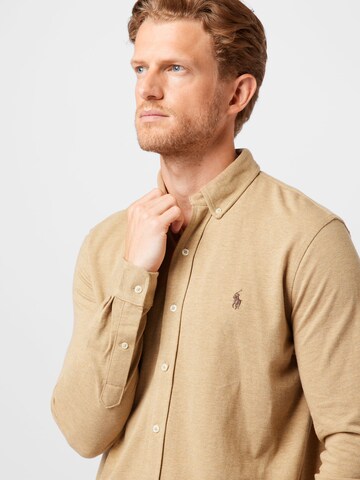 Polo Ralph Lauren Regular Fit Hemd in Beige