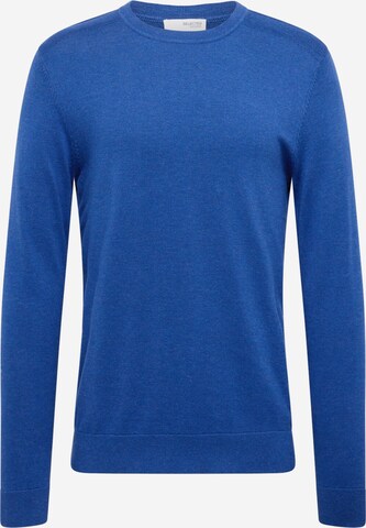 SELECTED HOMME Regular Fit Pullover 'Berg' in Blau: predná strana