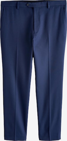 Coupe slim Pantalon à plis Next en bleu : devant