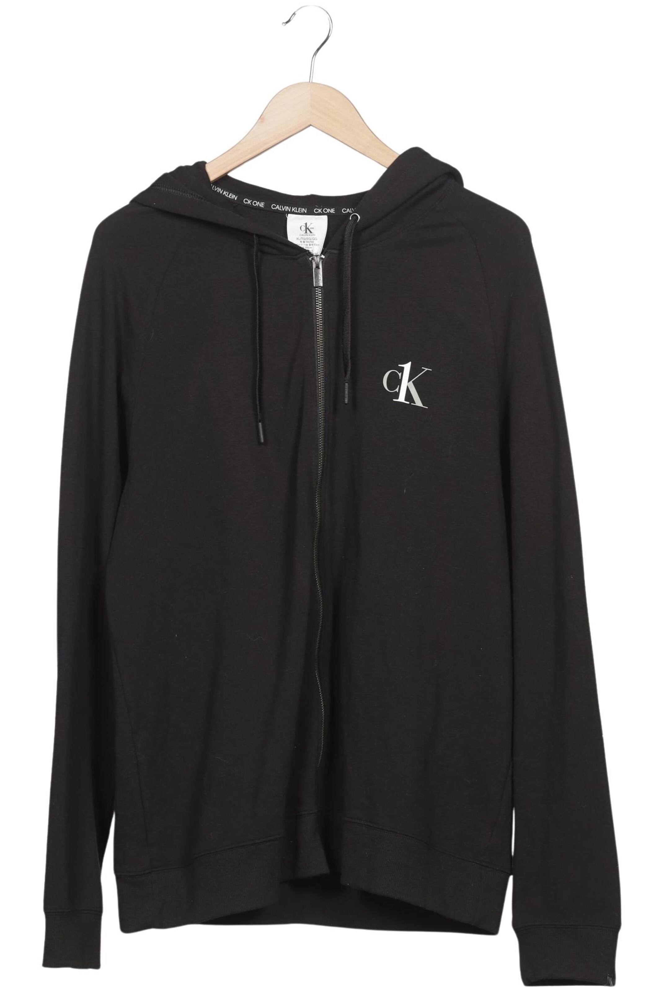 Calvin Klein Kapuzenpullover XL in Schwarz: Vorderseite