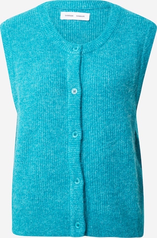 Samsøe Samsøe Knitted Vest 'NOR' in Blue: front