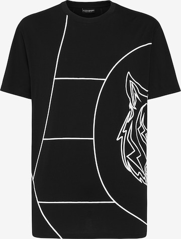 Plein Sport - Camiseta 'Tiger' en negro: frente
