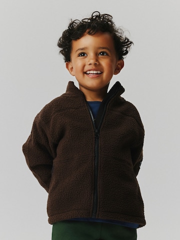 NAME IT Gebreid vest in Bruin: voorkant