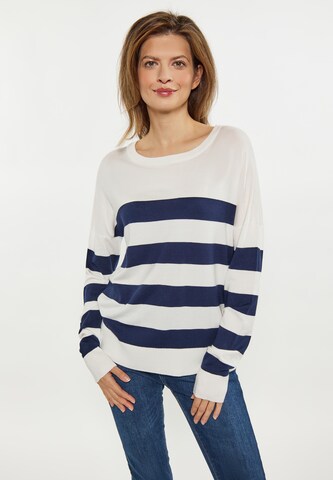 Pull-over usha BLUE LABEL en bleu : devant