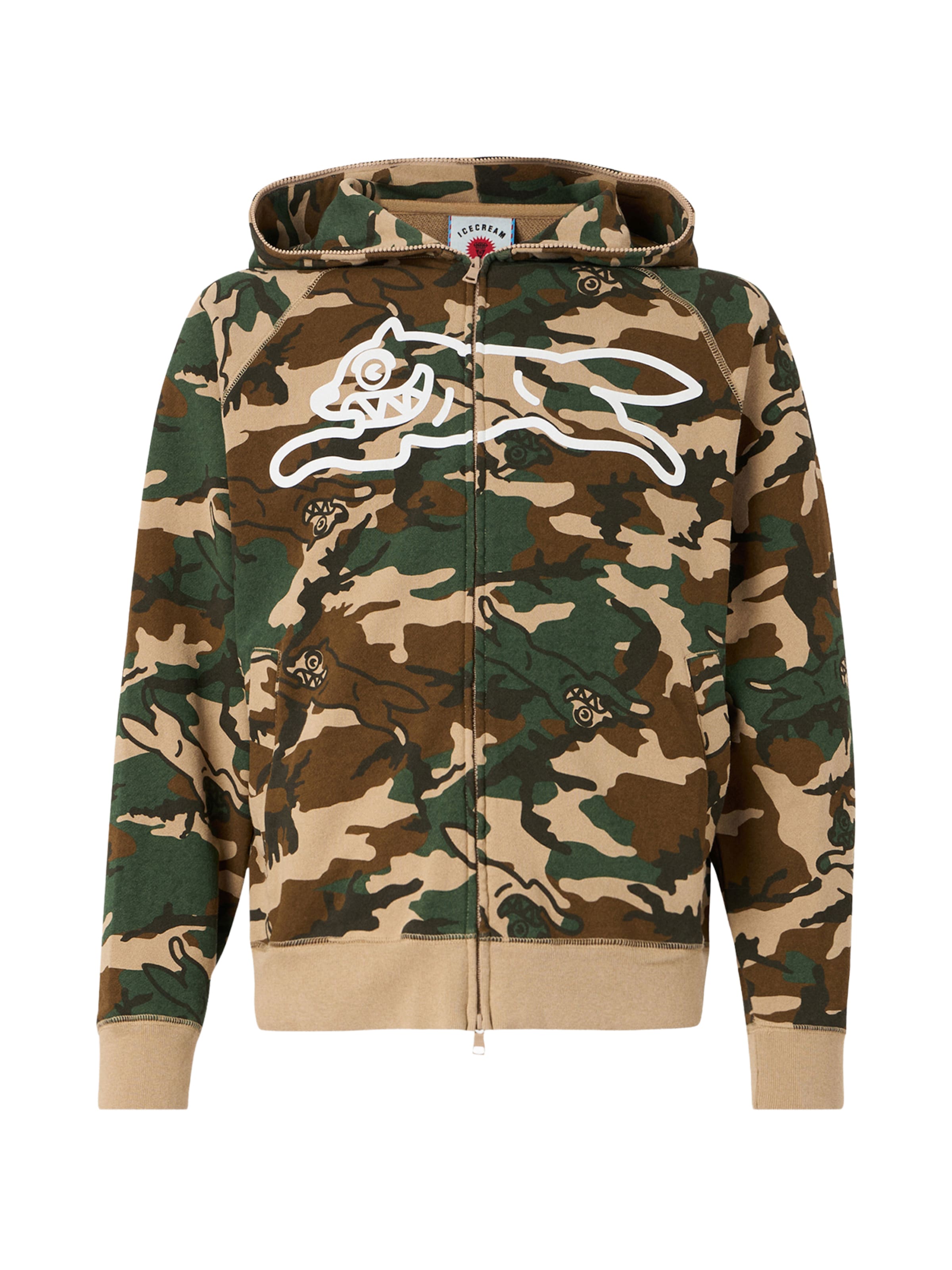 ICECREAM Sweatjacke in Mischfarben: Vorderseite