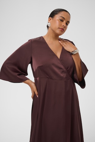 KAFFE CURVE Dress in Brown