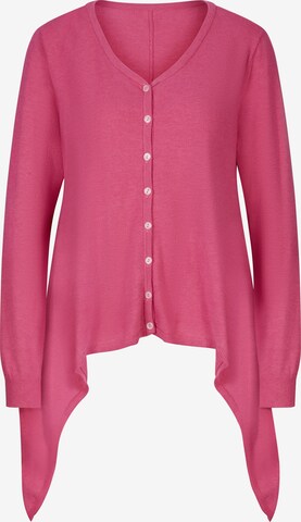 Cardigan heine en rose : devant