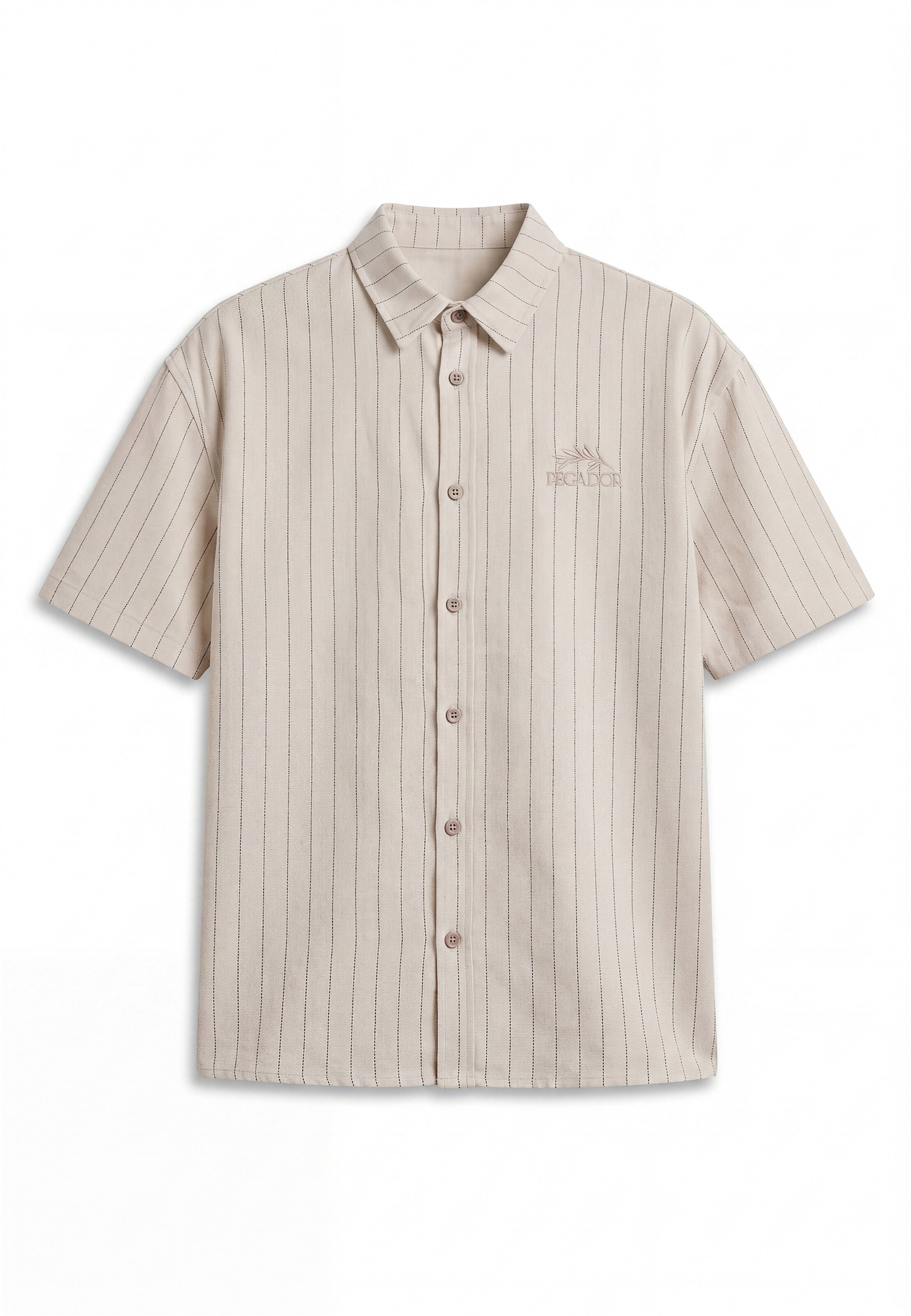 Pegador Comfort fit Button Up Shirt 'Murcia' in Beige: front