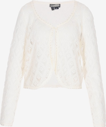 DreiMaster Vintage Neuletakki 'Vintage' värissä valkoinen: etupuoli