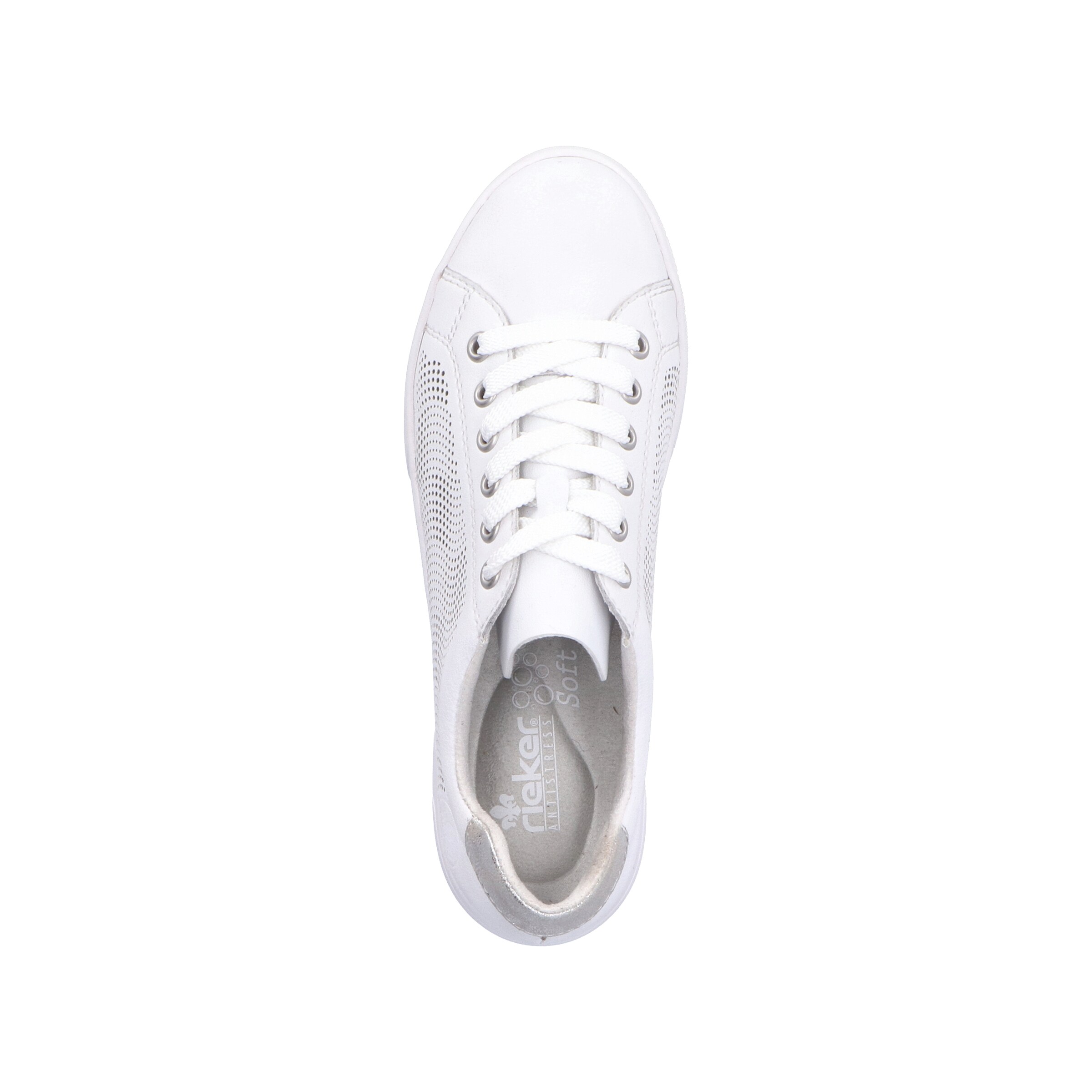 Baskets basses Rieker en blanc