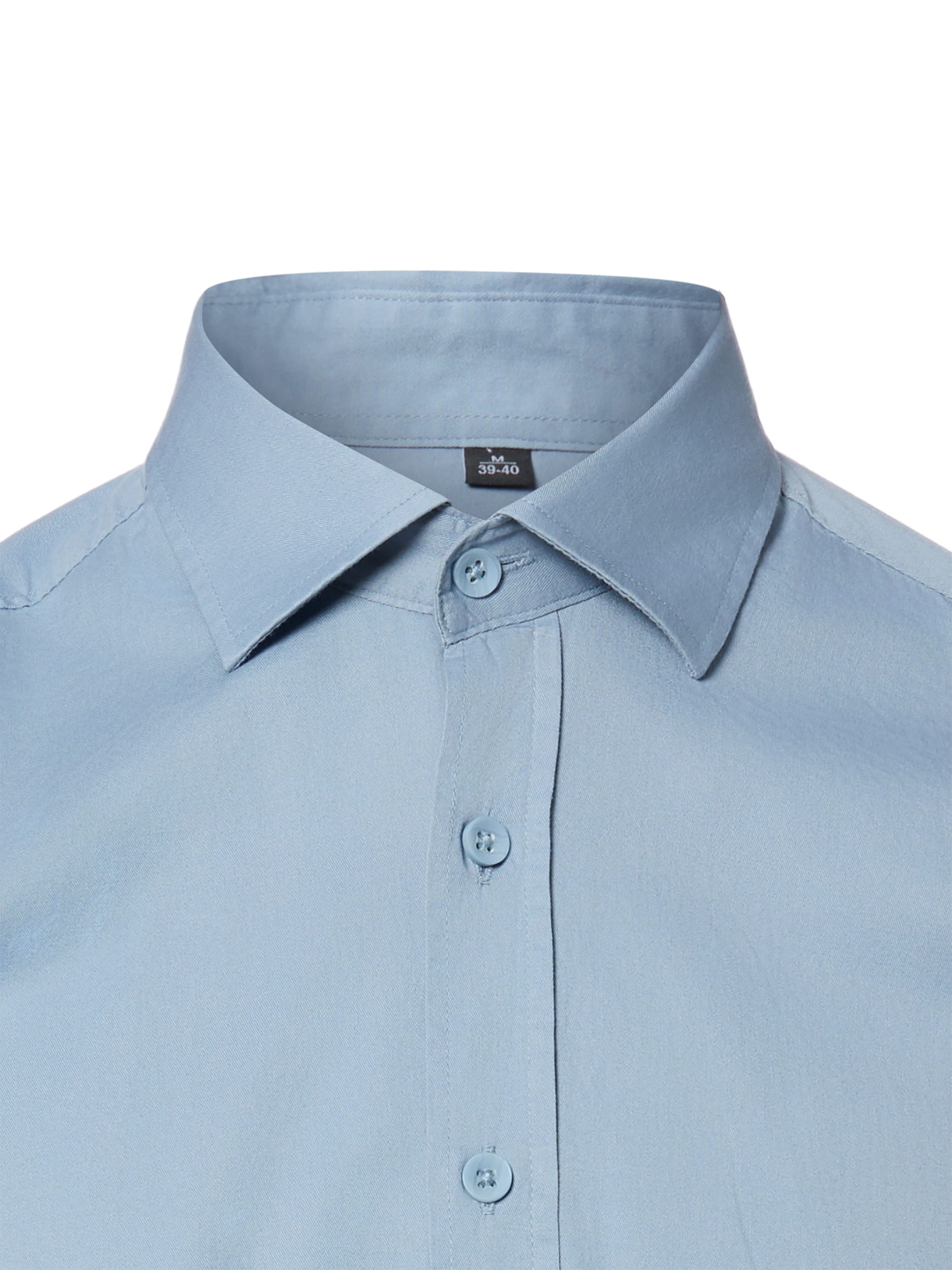 Nils Sundström Regular fit Button Up Shirt in Blue