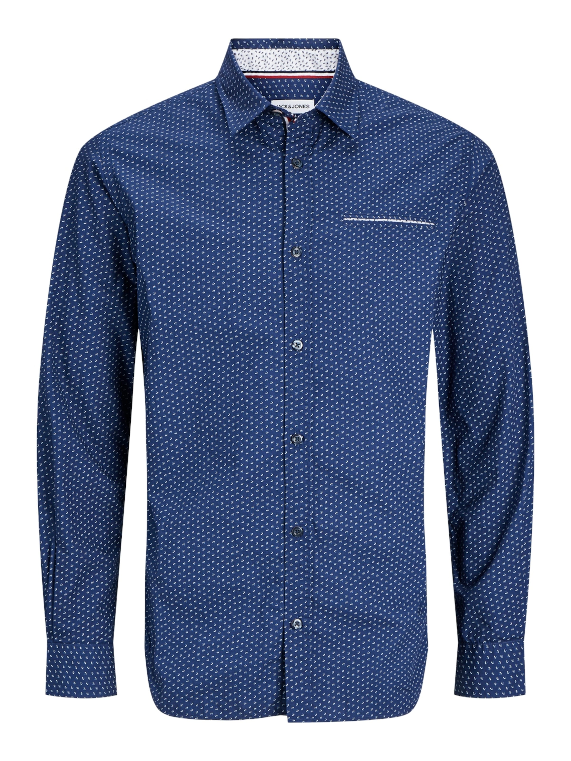 JACK & JONES Slim Fit Hemd 'JJERemy' in Blau: Vorderseite