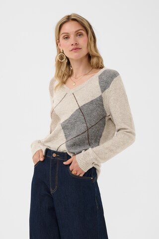 Cream Sweater 'Hope' in Beige: front