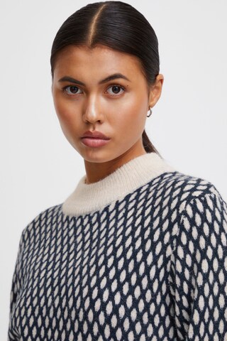 ICHI Trui 'Kamara' in Blauw