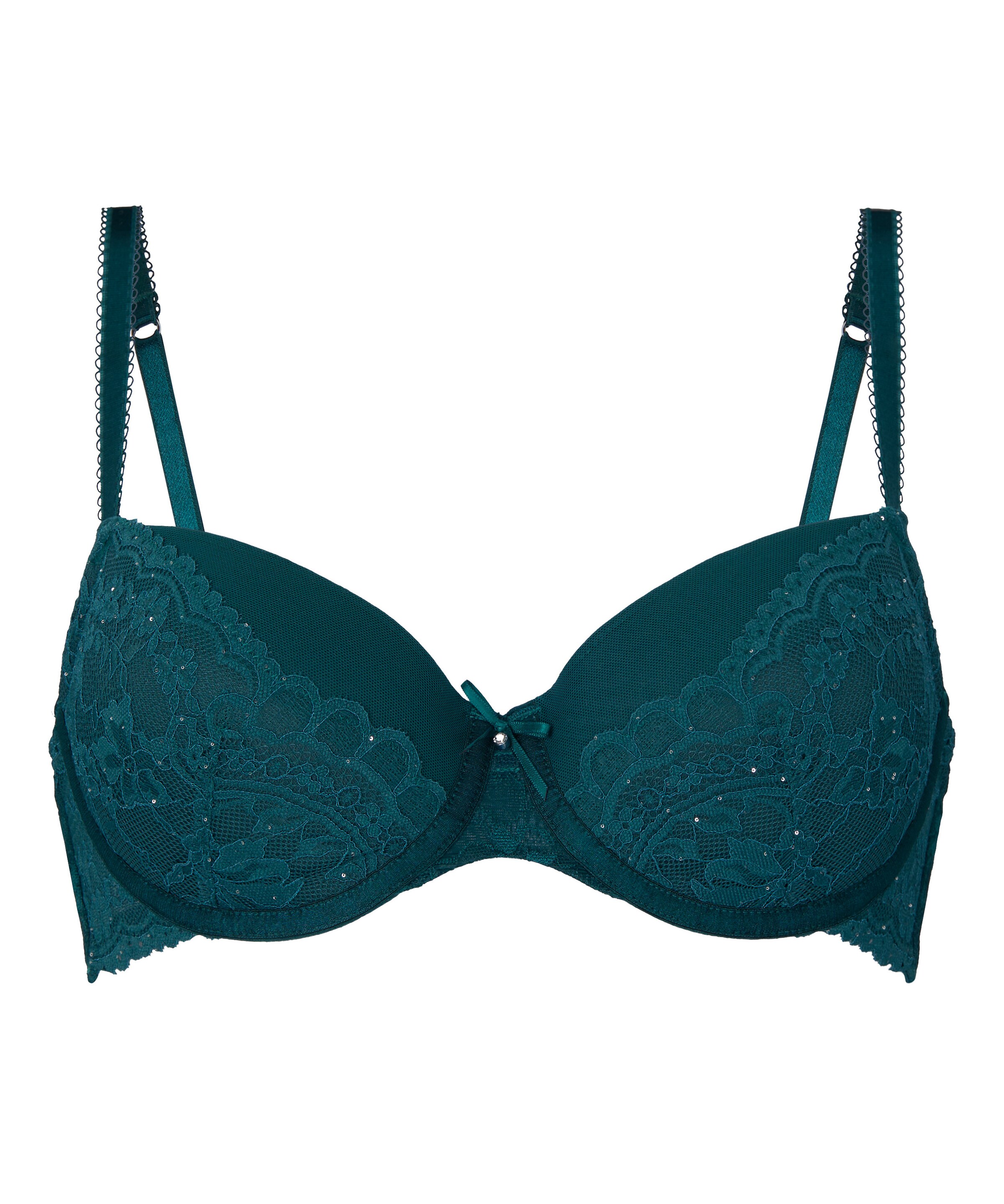 Hunkemöller BH 'Isadora' in Grün: Vorderseite