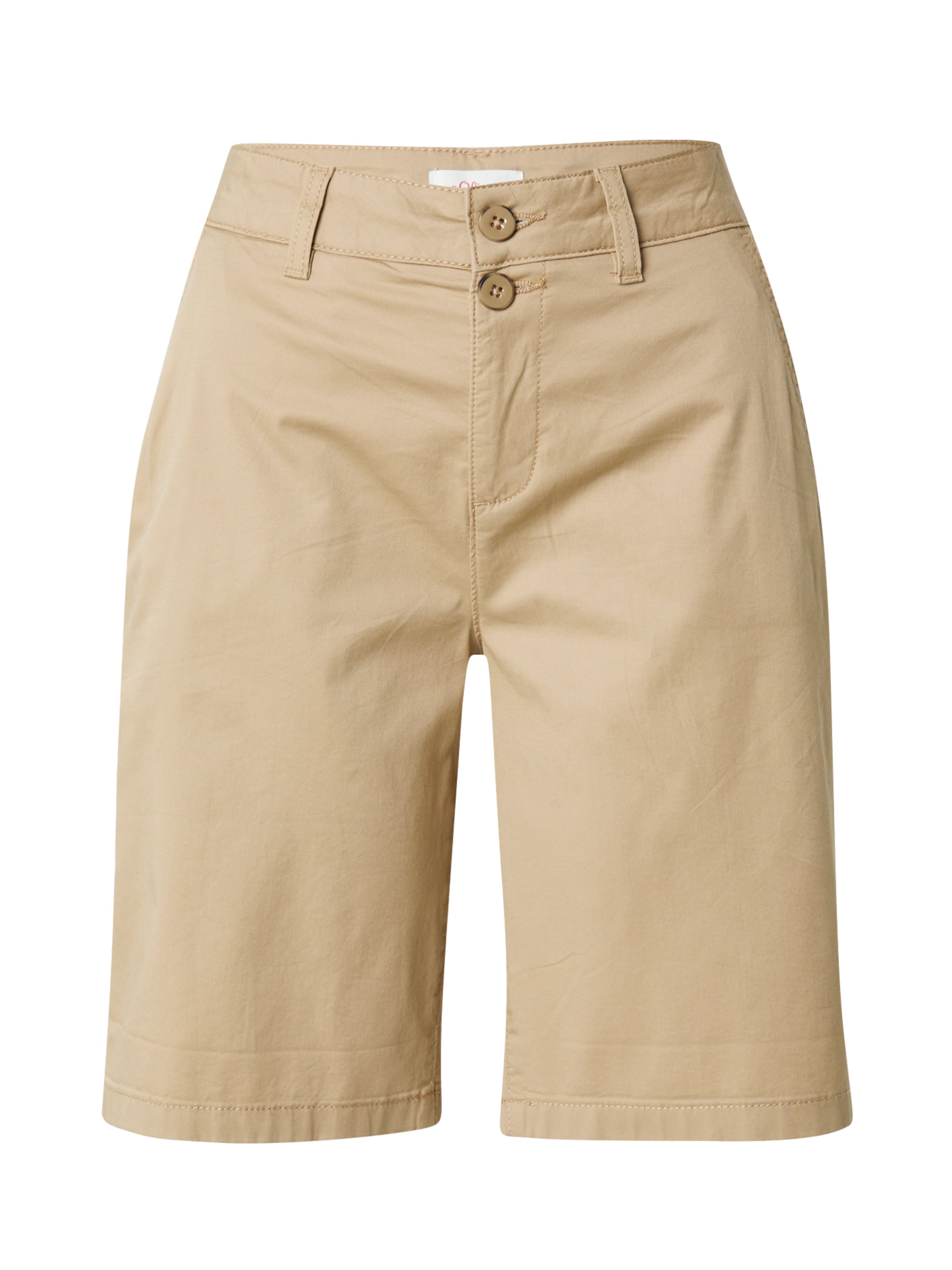 Regular Pantalon chino s.Oliver en beige : devant
