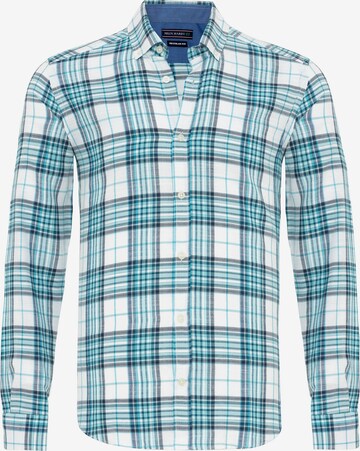 Felix Hardy Button Up Shirt in Blue: front