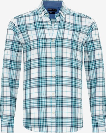 Felix Hardy Button Up Shirt in Blue: front