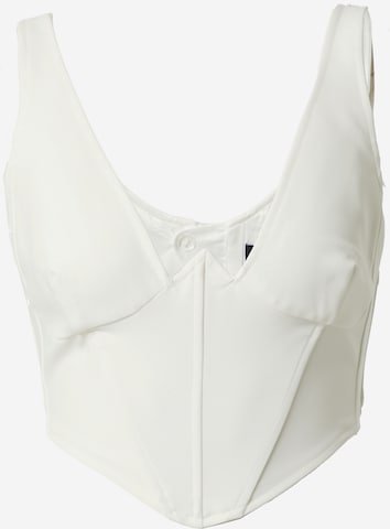 Bardot Top 'BRONTE' in White: front
