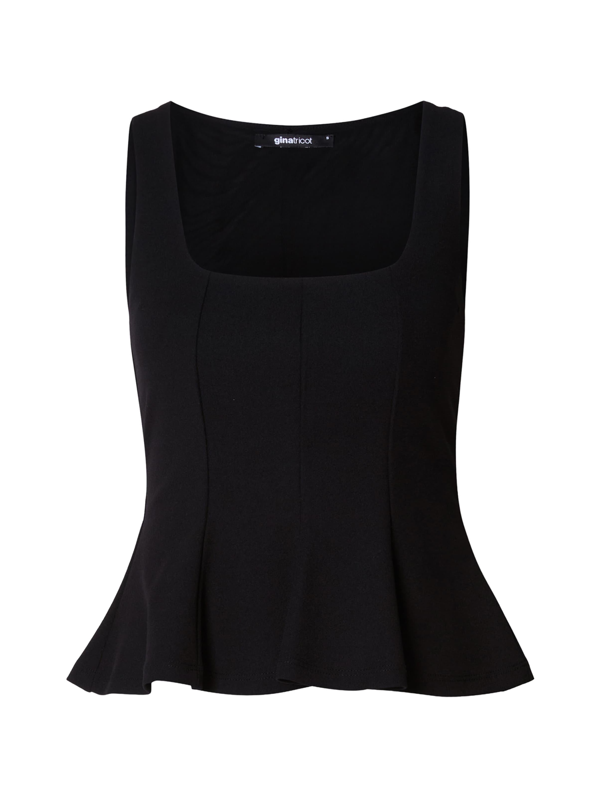 Haut Gina Tricot en noir : devant