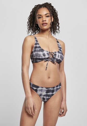 Urban Classics Bygelfri Bikini i svart: framsida