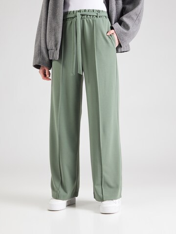 ABOUT YOU Wide leg Trousers 'Mette' in Green: front