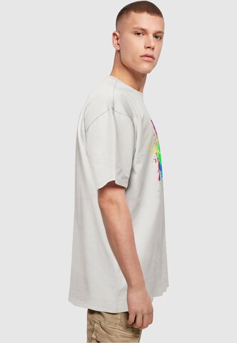 Merchcode Shirt 'Color Splash Player' in Grey