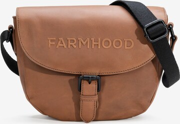 Farmhood Crossbody Bag in Brown: front
