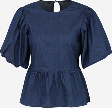 Selected Femme Petite Blouse 'Marina' in Blue: front