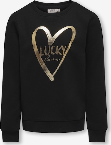 Sweat-shirt 'KOGMARY' ONLY GIRLS en noir : devant