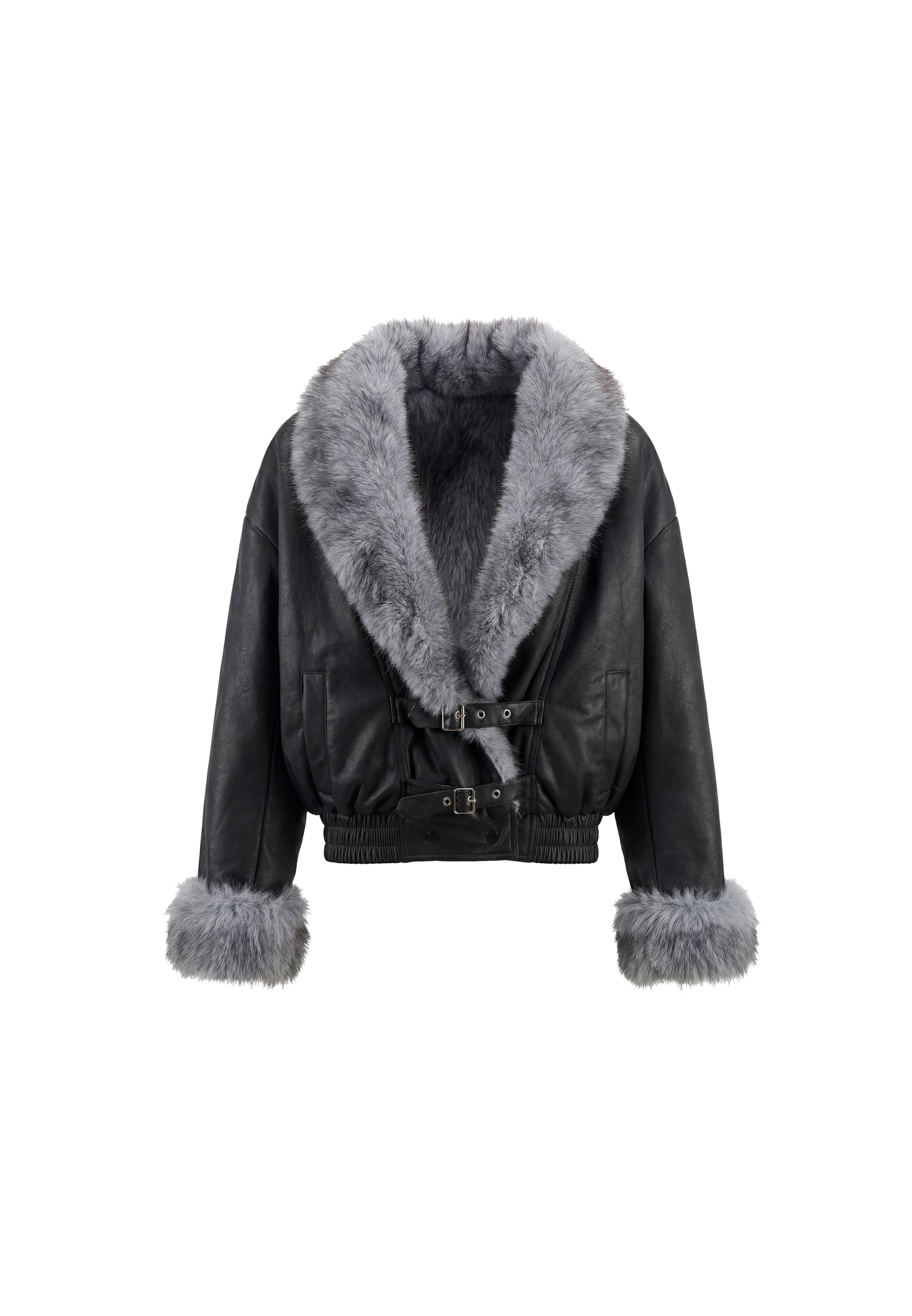 faina - Chaqueta de entretiempo 'Glamour' en negro: frente