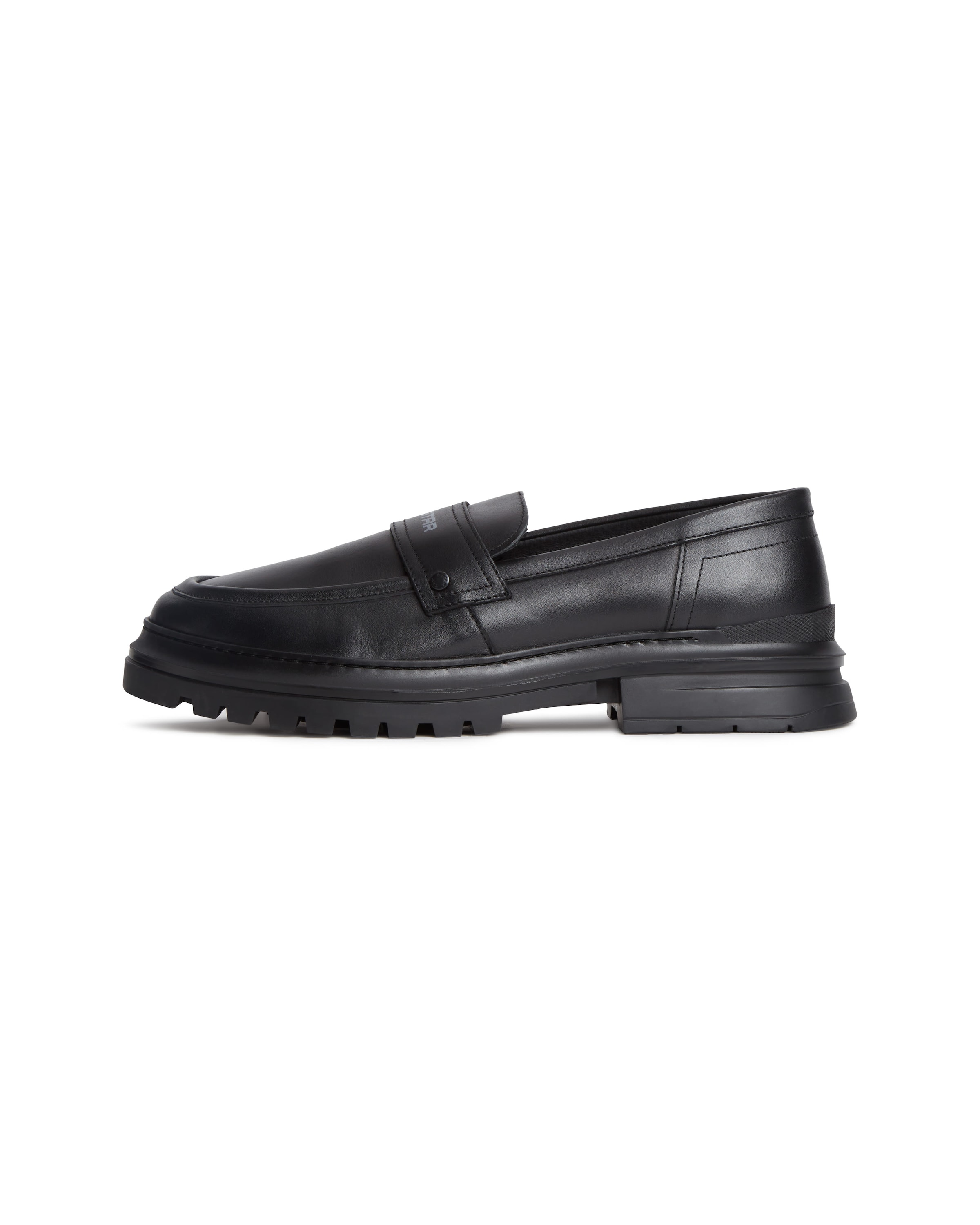 G-STAR Classic Flats 'Millery Loafer Leather' in Black: front