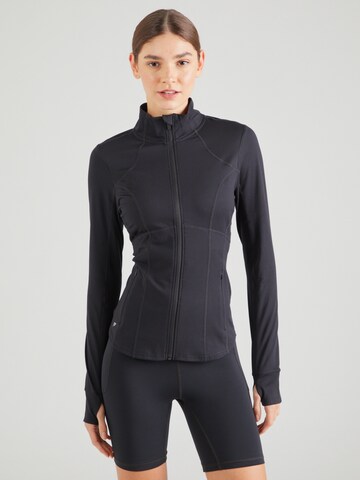 Fabletics Trainingsjacke 'PERFECT STORM' in Schwarz: Vorderseite