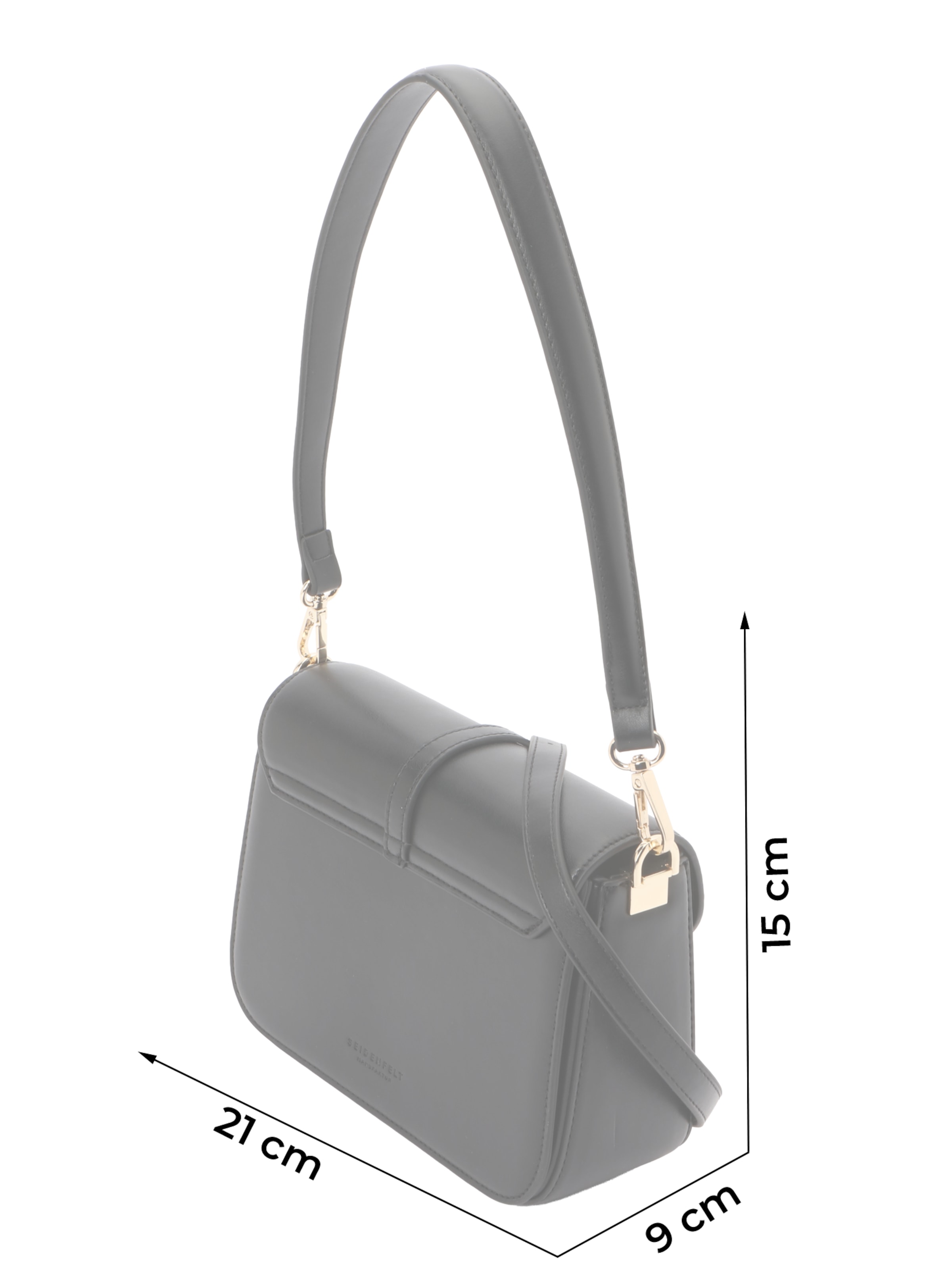 Seidenfelt - Mala de ombro 'Loviisa' em preto