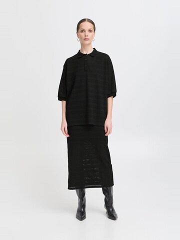 ICHI Shirt ' IXKNITTY ' in Black