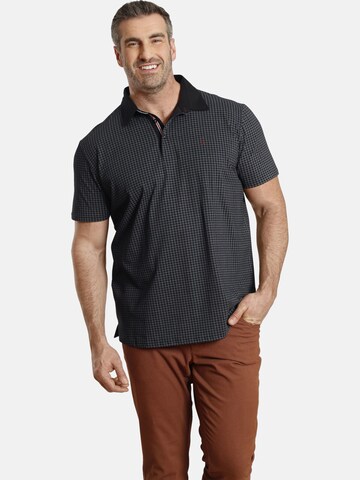 Charles Colby Poloshirt ' Earl Brews ' in Schwarz: predná strana